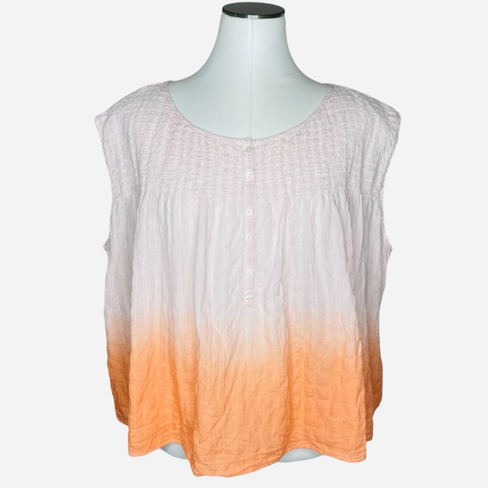 We The Free Little Bit of Something Ombre V-Neck Blouse - Picture 11 of 11